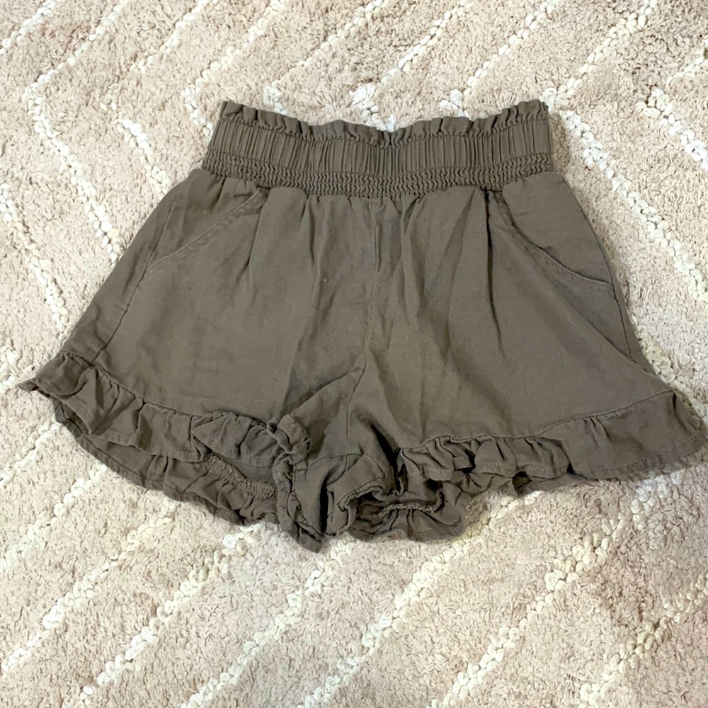 brown dress shorts, size xs